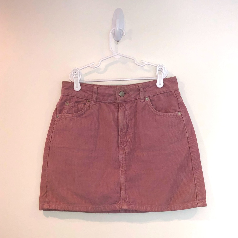 Top shop velvet jean skirt